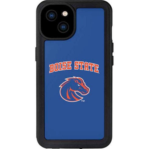 Boise State University Collegiate Text iPhone 15 Plus Waterproof Case
